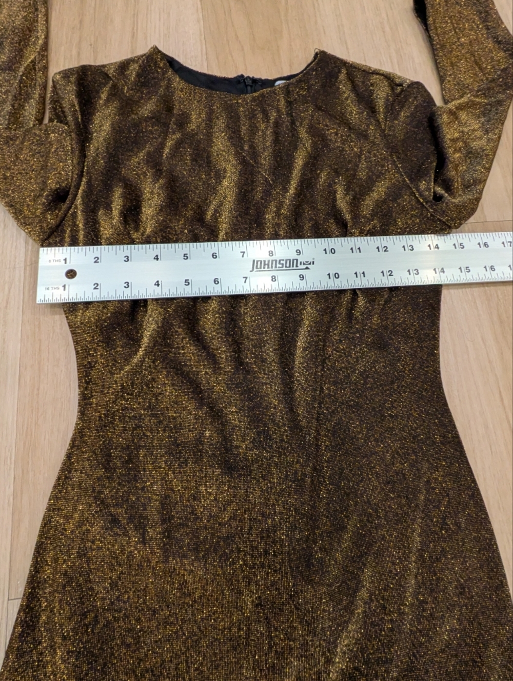 Baltic Born Aura Black And Gold Floor Length Long Sleeve Gown Size S - Picture 5 of 8